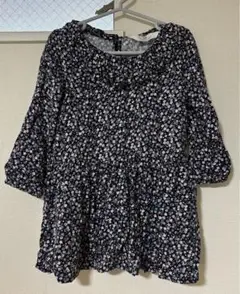 H&M 90㎝ 長袖小花柄ワンピース