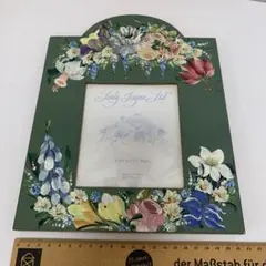 ★1-1写真たてハンドメイド　 木製 アッセンドルフト　 トールペイント