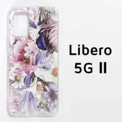 Libero 5G Ⅱ カバー クリア 花柄 透明 ①