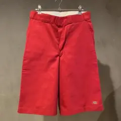 Dickeis ショートパンツ W34 赤 ディッキーズ