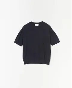 人気完売商品　ウール天竺　ニットＴシャツ　ネイビー3