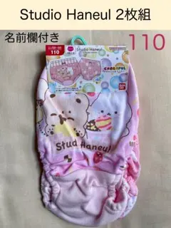 女児ショーツ110 2枚組 Studio Haneul 名前欄付き
