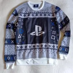PlayStation　プレステ　総柄　スウェット　Mサイズ　プルオーバー