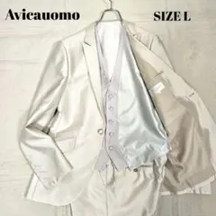 極美品 Avicauomo タキシード ワタナベウェディング 結婚式 光沢 L