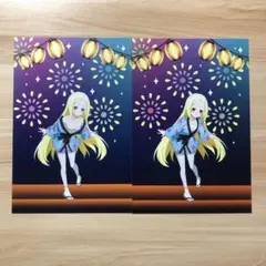 まほあこ　ゲーマーズ　POP UP 特典　ポストカード　お祭り　浴衣　杜乃こりす