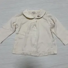 Bebe アイボリー 襟付き長袖シャツ 70cm