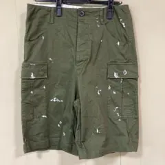 W42 wjk paint cargo shorts カーキ S メンズ