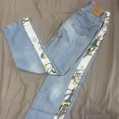 リーバイスLevi's 501 リメイク ディズニーパッチワーク デニムパンツ