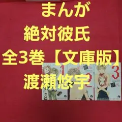 絶対彼氏　全3巻　まんが【文庫版】渡瀬悠宇　除菌済　文庫