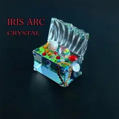 IRIS ARC アイリスアーククリスタル　宝箱　置物　ヴィンテージ　美品