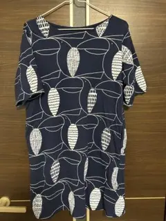 graniph Lady F ノースリーブワンピース ネイビー