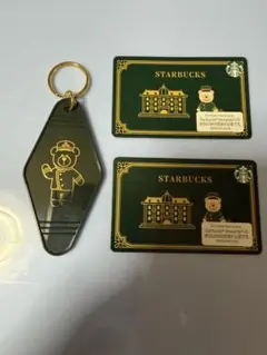 スタバ　ホテル？キーホルダー 、カードセット！スターバックス