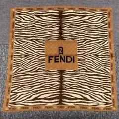 ☆【FENDI】フェンディ ハンカチ 茶系