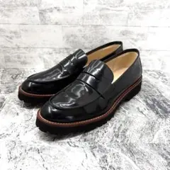 美品✨ ファビオルスコーニ タンクソールモカシューズ ローファー 38 ブラック