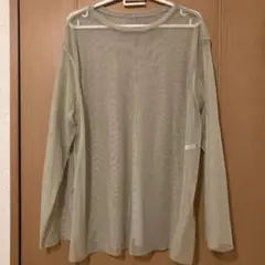 ハンチhunch シアーカットソー　2way ベージュ