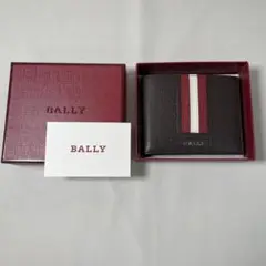 BALLYバリー 二つ折り財布　お札　カード　新品箱付き　ブラウンラインM