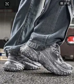 新品未使用【SHOES 365】メンズ厚底スニーカー