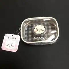 ちいかわ　ぷっくりクリアミニポーチ　ラッコ　タグ付き
