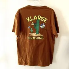 XLARGE メキシコ グラフィック Tシャツ刺繍　ブラウン　Ｍサイズ