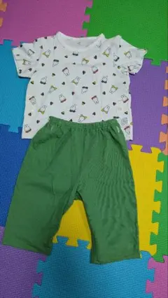 ユニクロ　ミッフィー緑パジャマ 100cm