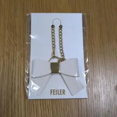 新品☆未使用☆フェイラー チャーム 白