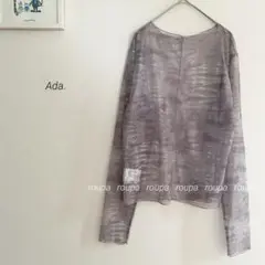 Ada. ニュアンス パターン シアー トップス　4314