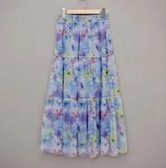 スカラー　152651：花クラゲ柄チュールスカート