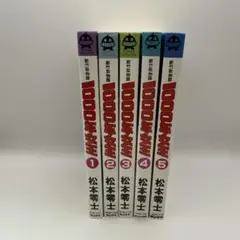 松本零士　1000年女王 新竹取物語　全5巻　サンケイ出版　ワクワクコミックス