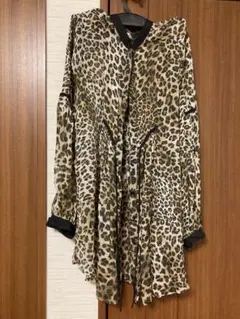 ZARAベーシック　レオパード　ブラウス　s シフォン