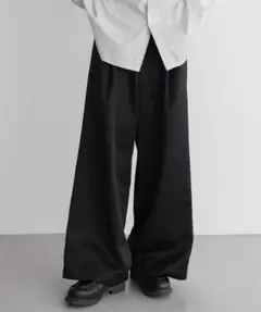 【remer リメール】ルーズアンクラシックストレートワイドパンツ