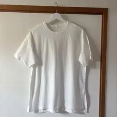 GU ホワイト クルーネック Tシャツ 半袖　トップス コットン S