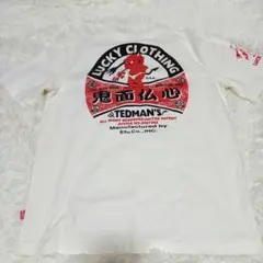 テッドマンTED COMPANY 鬼面仏心 プリントTシャツ　アイボリー