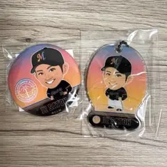 【缶バッジ2個セット①】千葉ロッテ 佐藤都志也