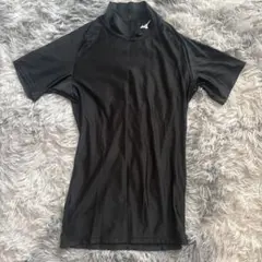MIZUNO 半袖ハイネックインナーシャツ 黒 Lサイズ