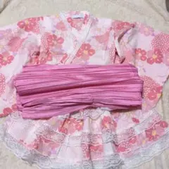 女の子　浴衣　スカート　100cm