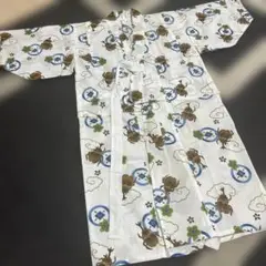 子供用 浴衣 7〜8歳向け 綿100% カブトムシ柄