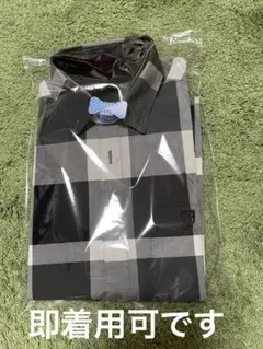 即着用可！　バーバリー BLACK LABEL 半袖チェックシャツ Mサイズ