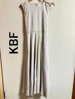 KBF ケービーエフ ノースリーブロングワンピース ベージュ サイズONE