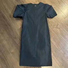 LANVIN ブラックロングワンピース 半袖