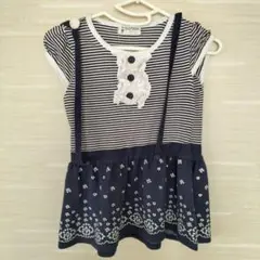 【訳あり】トップス ボーダー 花柄
