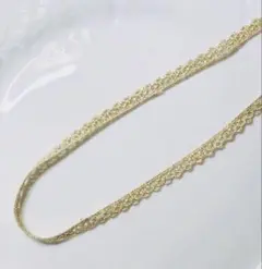 R1527 手芸用ゴールドレース　幅約0.8cm*3m
