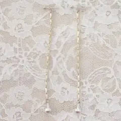 KINARIYA ドロップチェーンピアス