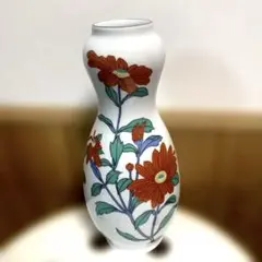 有田焼 哲山　花柄陶器花瓶