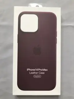 iPhone14 Pro Max レザーケース ダークチェリー未使用新品