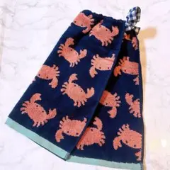 おりこうエプロン カニ 海の生き物 魚 2枚 男の子 エプロン スタイ 給食