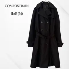COMFOSTRAIN トレンチコート　ブラック　M 秋冬　膝丈