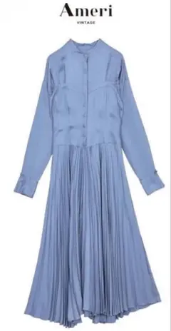 Ameri VINTAGE shapely corset dress M ブルー