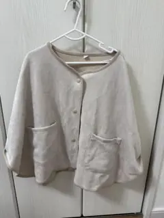ベージュ ポンチョ 120
