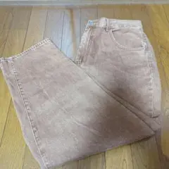 新品未使用/ブラウン/ストレートデニム