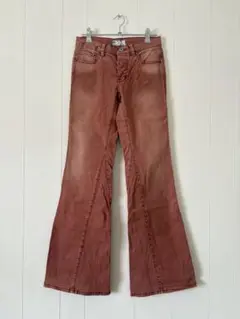 FREE PEOPLE ピンク ブーツカットデニム 24
